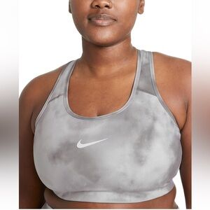 Nike - 2x - Smoke Grey - medium support non padded sports bra